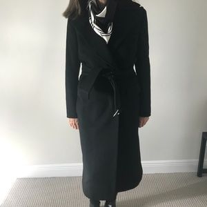 Gucci black wool and cashmere coat